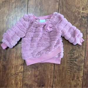 Light pink silky soft pullover , 6-9 months